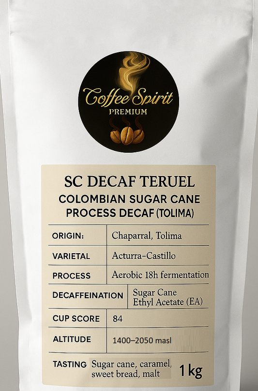 Decaffeinated Colombia Sugar Cane Process - Single Origin Specialty Arabica